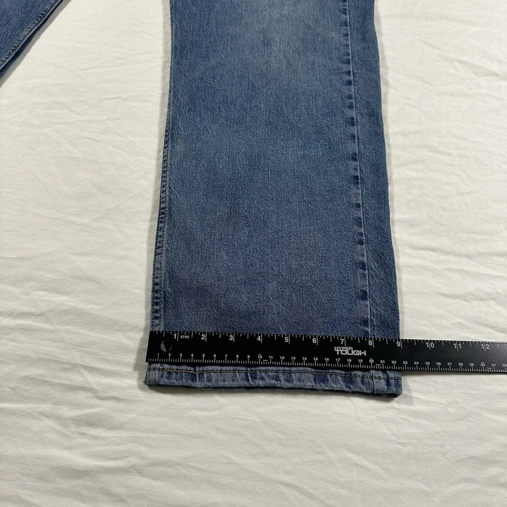 Levis 505 Jeans Mens 40x30 Blue Regular Fit Straight Leg Medium Wash Denim Faded